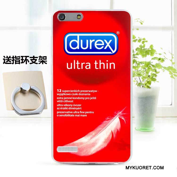 Kuori Huawei Ascend G6 Pehmeä Neste Murtumaton Puhelimen Kuoret, Kotelo Huawei Ascend G6 Silikoni Sininen Persoonallisuus