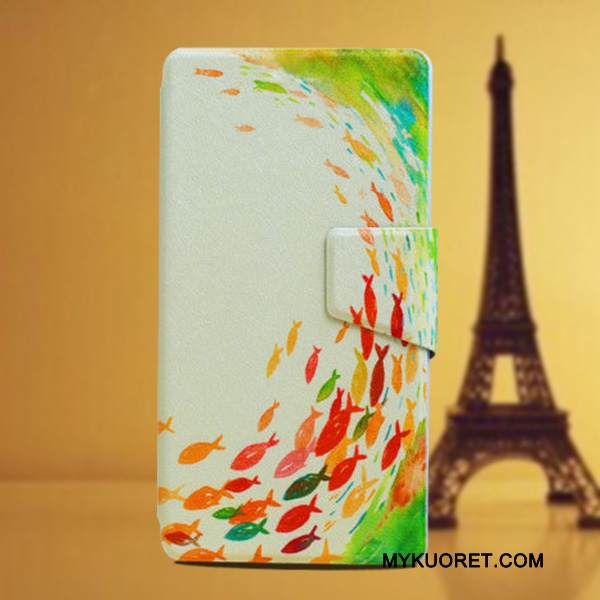 Kuori Huawei Ascend G6 Suojaus Puhelimen Kuoret Ohut, Kotelo Huawei Ascend G6 Nahka Ultra Sininen