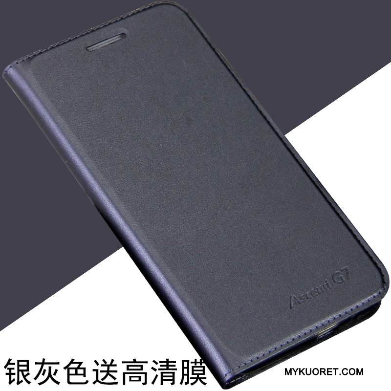 Kuori Huawei Ascend G7 Kuoret Puhelimen Kuoret Murtumaton, Kotelo Huawei Ascend G7 Nahka