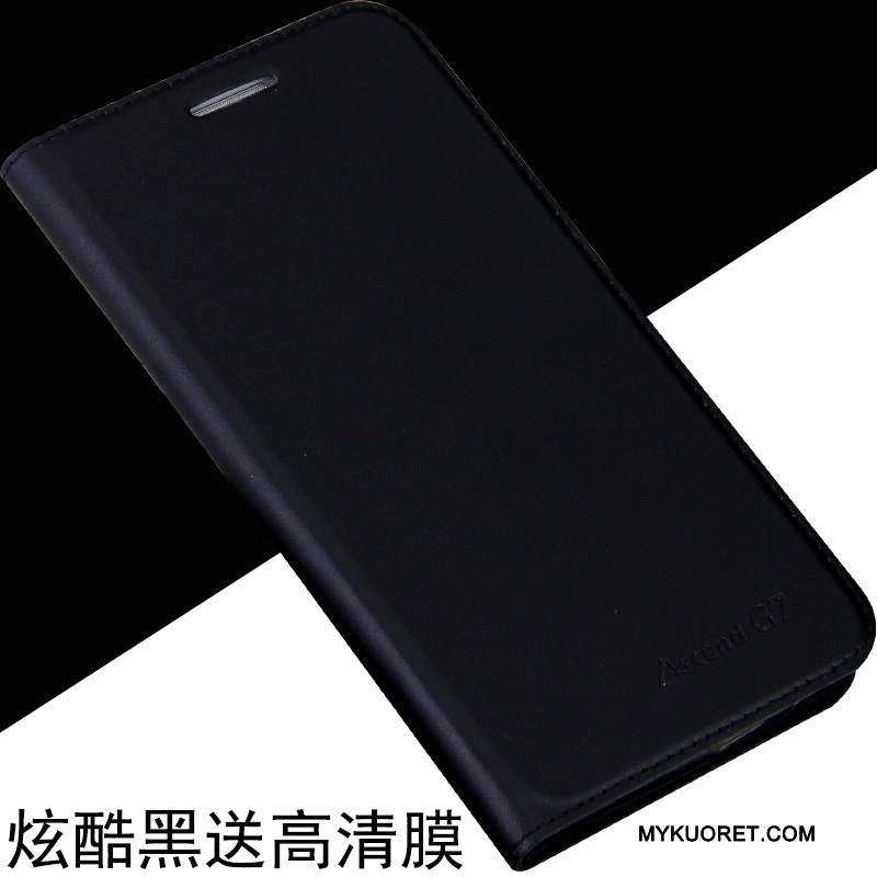 Kuori Huawei Ascend G7 Kuoret Puhelimen Kuoret Murtumaton, Kotelo Huawei Ascend G7 Nahka