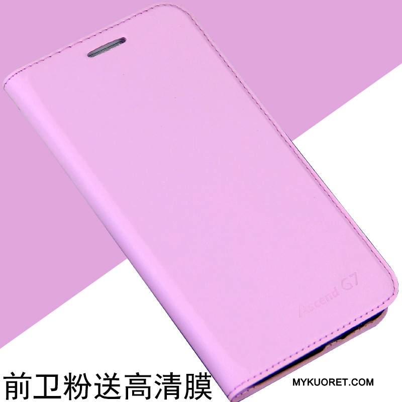 Kuori Huawei Ascend G7 Kuoret Puhelimen Kuoret Murtumaton, Kotelo Huawei Ascend G7 Nahka