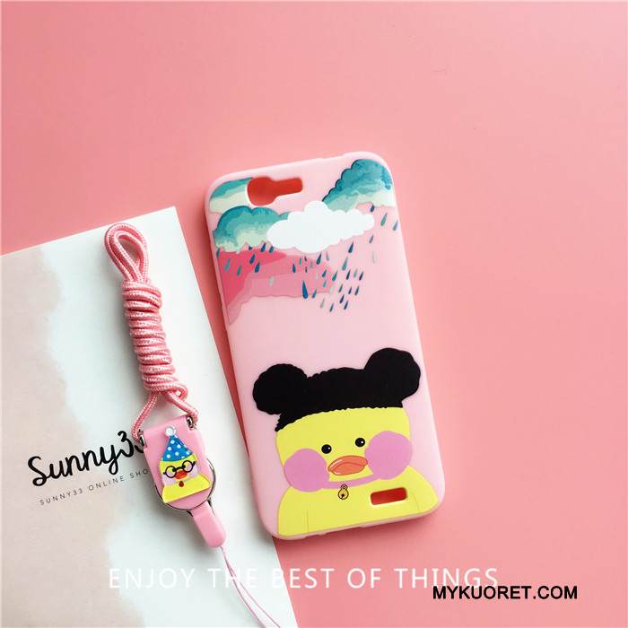 Kuori Huawei Ascend G7 Laukut Ankka Puhelimen Kuoret, Kotelo Huawei Ascend G7 Monivärinen