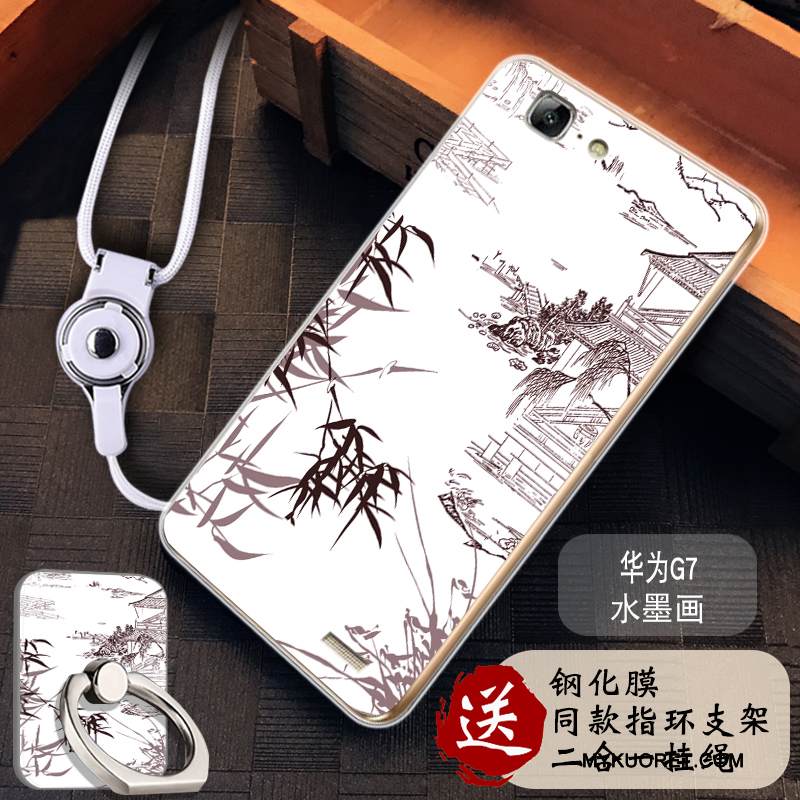 Kuori Huawei Ascend G7 Laukut Puhelimen Kuoret Jauhe, Kotelo Huawei Ascend G7 Silikoni Murtumaton