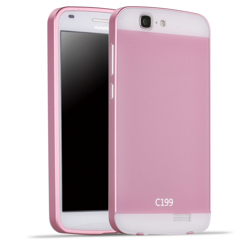 Kuori Huawei Ascend G7 Laukut Vaaleansininen Puhelimen Kuoret, Kotelo Huawei Ascend G7 Metalli