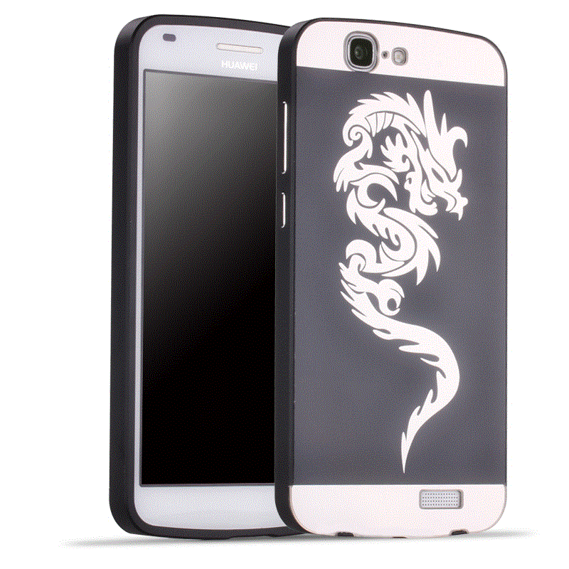 Kuori Huawei Ascend G7 Laukut Vaaleansininen Puhelimen Kuoret, Kotelo Huawei Ascend G7 Metalli