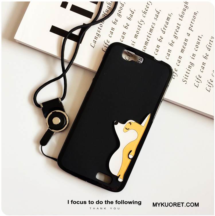 Kuori Huawei Ascend G7 Luova Puhelimen Kuoret Ripustettavat Koristeet, Kotelo Huawei Ascend G7 Silikoni Jauhe