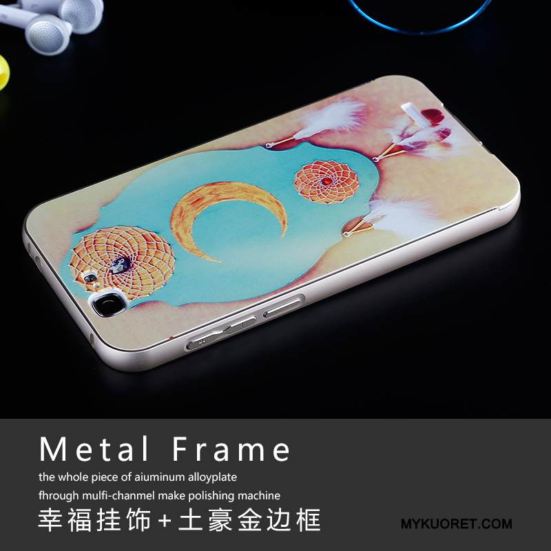 Kuori Huawei Ascend G7 Metalli Jauhe Puhelimen Kuoret, Kotelo Huawei Ascend G7 Kehys