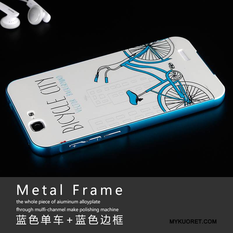 Kuori Huawei Ascend G7 Metalli Jauhe Puhelimen Kuoret, Kotelo Huawei Ascend G7 Kehys