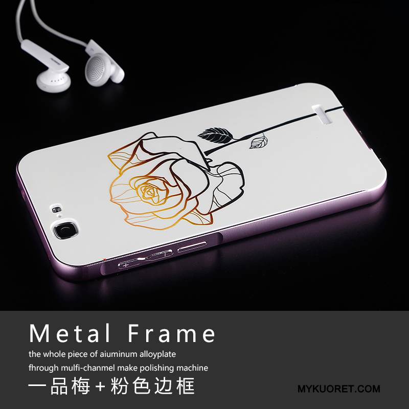 Kuori Huawei Ascend G7 Metalli Jauhe Puhelimen Kuoret, Kotelo Huawei Ascend G7 Kehys