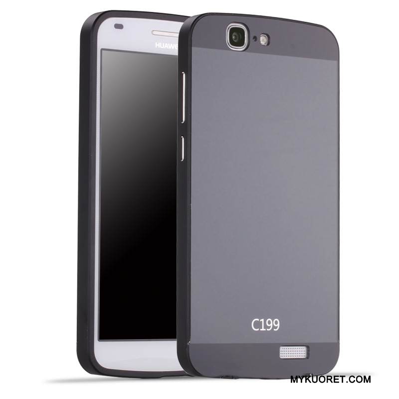Kuori Huawei Ascend G7 Metalli Kova Puhelimen Kuoret, Kotelo Huawei Ascend G7 Suojaus Takakansi Hopea