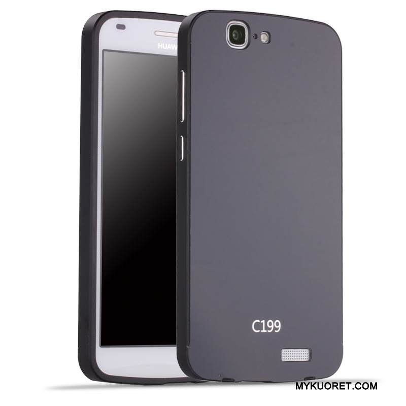 Kuori Huawei Ascend G7 Metalli Kova Puhelimen Kuoret, Kotelo Huawei Ascend G7 Suojaus Takakansi Hopea