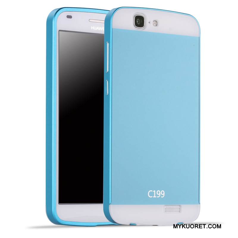 Kuori Huawei Ascend G7 Metalli Kova Puhelimen Kuoret, Kotelo Huawei Ascend G7 Suojaus Takakansi Hopea