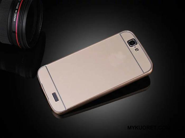 Kuori Huawei Ascend G7 Metalli Puhelimen Kuoret Kulta, Kotelo Huawei Ascend G7 Kehys