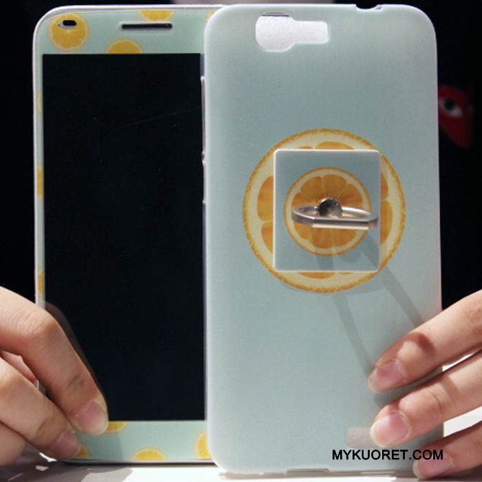 Kuori Huawei Ascend G7 Monivärinen Kalvo Korkea, Kotelo Huawei Ascend G7 Sarjakuva Karkaisu Punainen