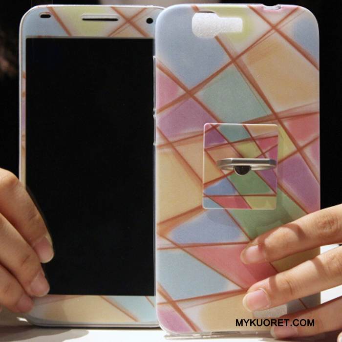 Kuori Huawei Ascend G7 Monivärinen Kalvo Korkea, Kotelo Huawei Ascend G7 Sarjakuva Karkaisu Punainen