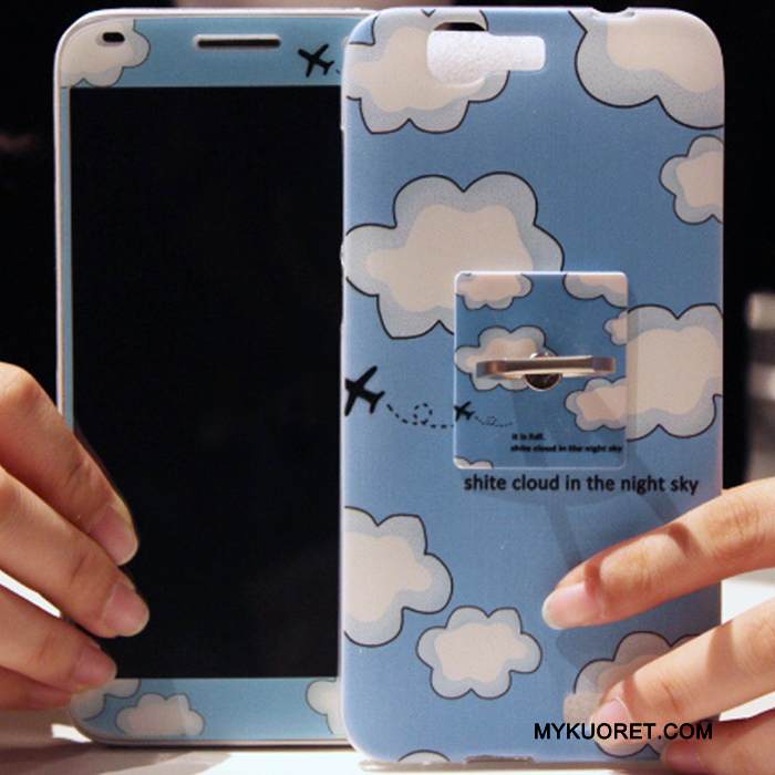 Kuori Huawei Ascend G7 Monivärinen Kalvo Korkea, Kotelo Huawei Ascend G7 Sarjakuva Karkaisu Punainen