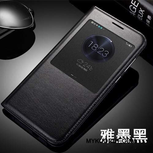 Kuori Huawei Ascend G7 Nahka Puhelimen Kuoret Valkoinen, Kotelo Huawei Ascend G7 Suojaus