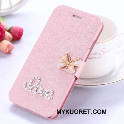 Kuori Huawei Ascend G7 Nahka Punainen Puhelimen Kuoret, Kotelo Huawei Ascend G7 Suojaus