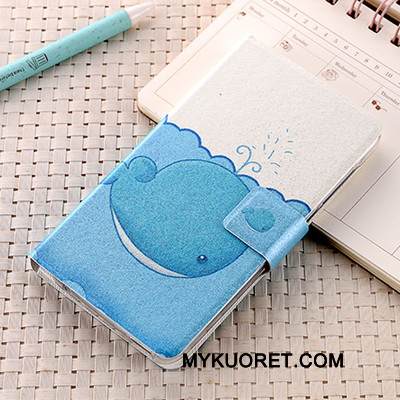 Kuori Huawei Ascend G7 Nahka Vaaleansininen Yksinkertainen, Kotelo Huawei Ascend G7 Suojaus