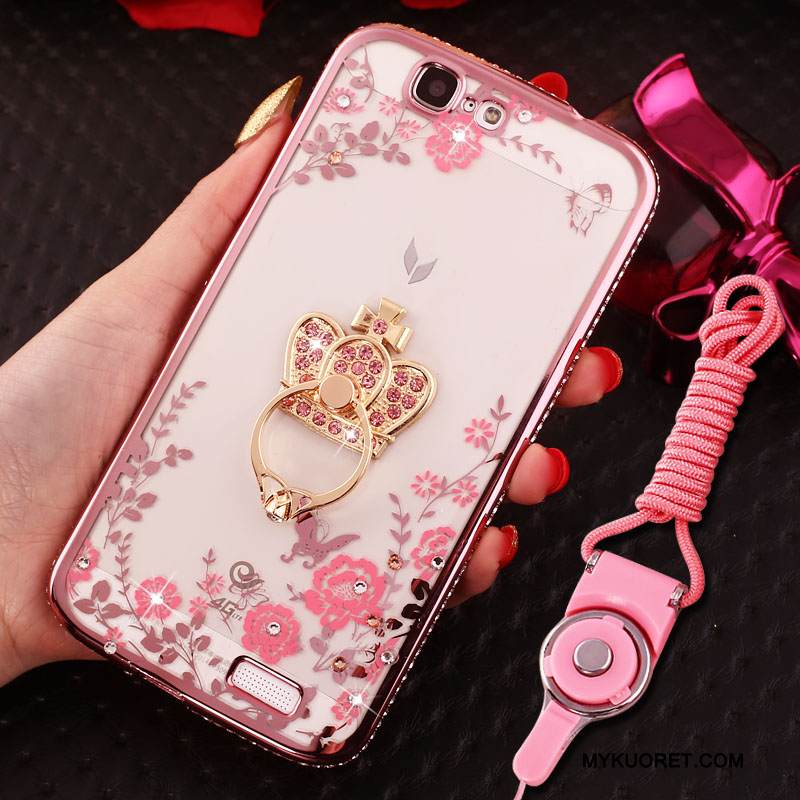 Kuori Huawei Ascend G7 Pehmeä Neste Jauhe Trendi, Kotelo Huawei Ascend G7 Silikoni Ripustettavat Koristeet Puhelimen Kuoret