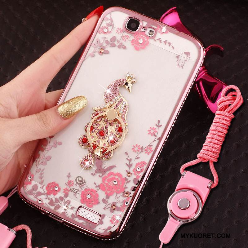 Kuori Huawei Ascend G7 Pehmeä Neste Jauhe Trendi, Kotelo Huawei Ascend G7 Silikoni Ripustettavat Koristeet Puhelimen Kuoret