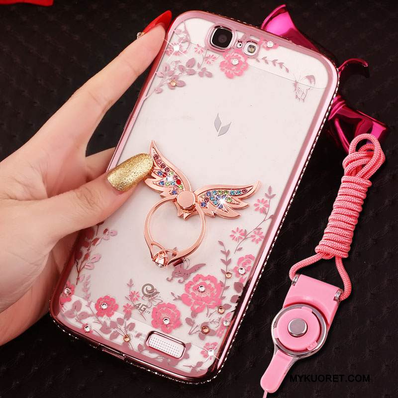 Kuori Huawei Ascend G7 Pehmeä Neste Jauhe Trendi, Kotelo Huawei Ascend G7 Silikoni Ripustettavat Koristeet Puhelimen Kuoret