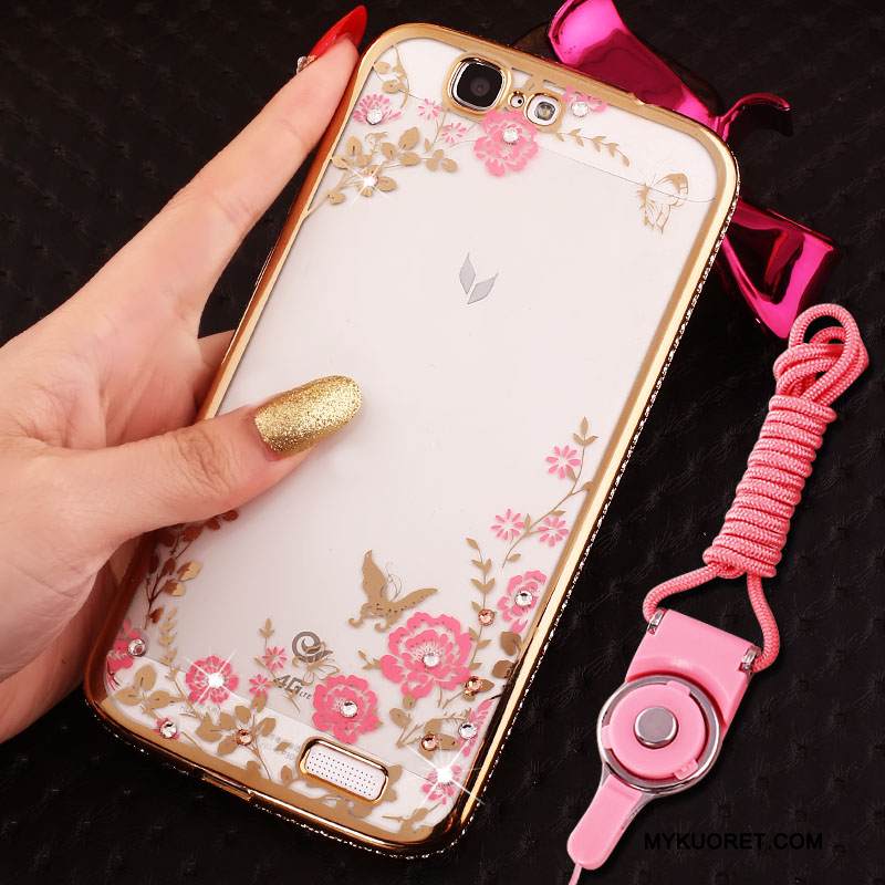 Kuori Huawei Ascend G7 Pehmeä Neste Jauhe Trendi, Kotelo Huawei Ascend G7 Silikoni Ripustettavat Koristeet Puhelimen Kuoret