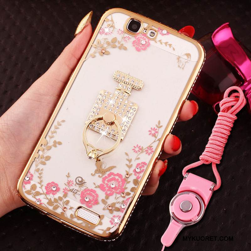 Kuori Huawei Ascend G7 Pehmeä Neste Jauhe Trendi, Kotelo Huawei Ascend G7 Silikoni Ripustettavat Koristeet Puhelimen Kuoret