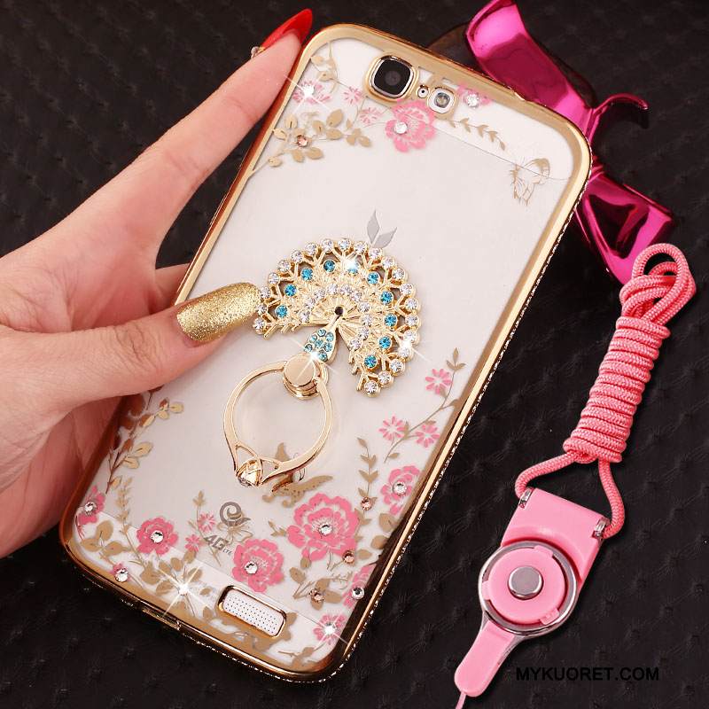 Kuori Huawei Ascend G7 Pehmeä Neste Jauhe Trendi, Kotelo Huawei Ascend G7 Silikoni Ripustettavat Koristeet Puhelimen Kuoret