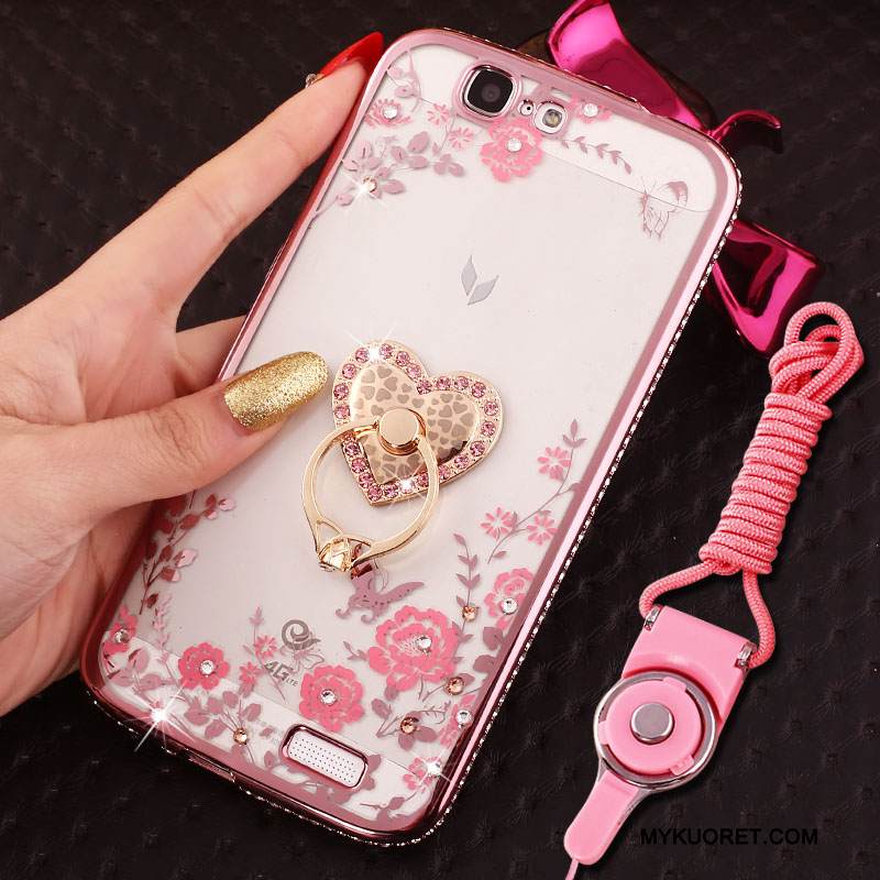 Kuori Huawei Ascend G7 Pehmeä Neste Jauhe Trendi, Kotelo Huawei Ascend G7 Silikoni Ripustettavat Koristeet Puhelimen Kuoret