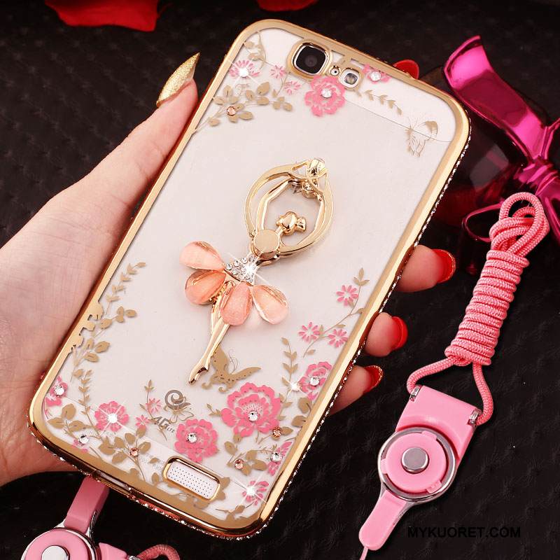 Kuori Huawei Ascend G7 Pehmeä Neste Jauhe Trendi, Kotelo Huawei Ascend G7 Silikoni Ripustettavat Koristeet Puhelimen Kuoret