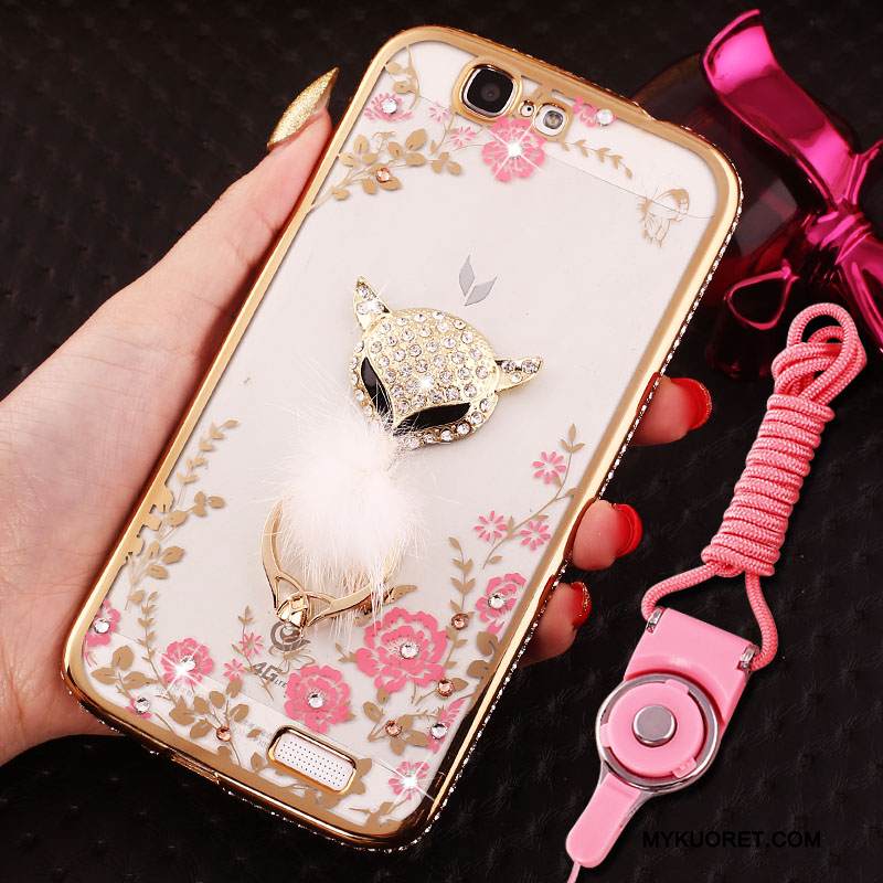 Kuori Huawei Ascend G7 Pehmeä Neste Jauhe Trendi, Kotelo Huawei Ascend G7 Silikoni Ripustettavat Koristeet Puhelimen Kuoret