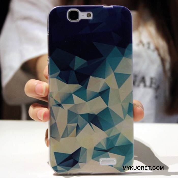 Kuori Huawei Ascend G7 Pehmeä Neste Murtumaton Puhelimen Kuoret, Kotelo Huawei Ascend G7 Monivärinen