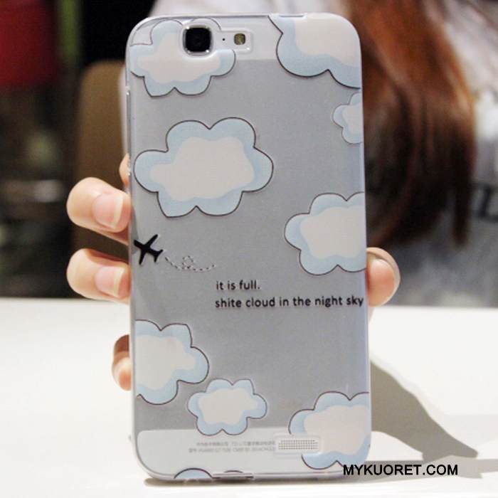 Kuori Huawei Ascend G7 Pehmeä Neste Murtumaton Puhelimen Kuoret, Kotelo Huawei Ascend G7 Monivärinen