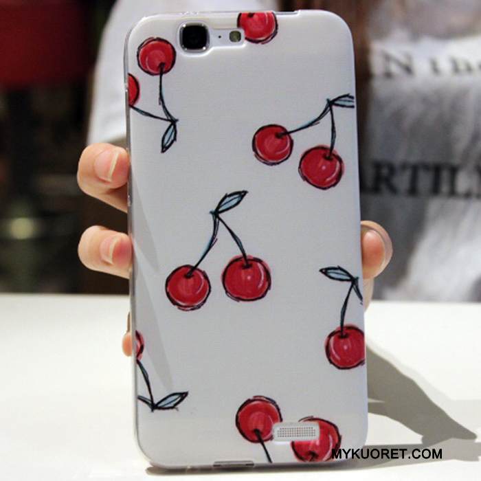 Kuori Huawei Ascend G7 Pehmeä Neste Murtumaton Puhelimen Kuoret, Kotelo Huawei Ascend G7 Monivärinen