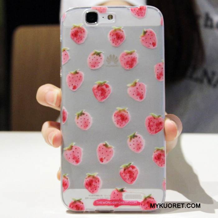 Kuori Huawei Ascend G7 Pehmeä Neste Murtumaton Puhelimen Kuoret, Kotelo Huawei Ascend G7 Monivärinen