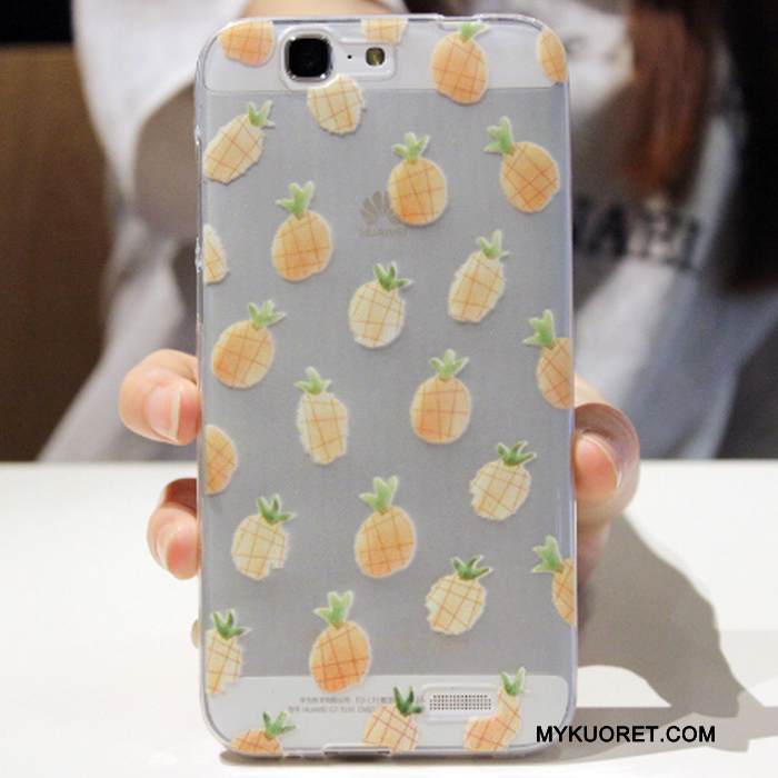 Kuori Huawei Ascend G7 Pehmeä Neste Murtumaton Puhelimen Kuoret, Kotelo Huawei Ascend G7 Monivärinen