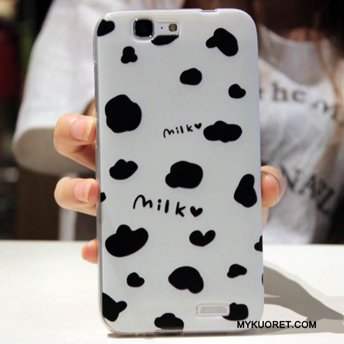 Kuori Huawei Ascend G7 Pehmeä Neste Murtumaton Puhelimen Kuoret, Kotelo Huawei Ascend G7 Monivärinen