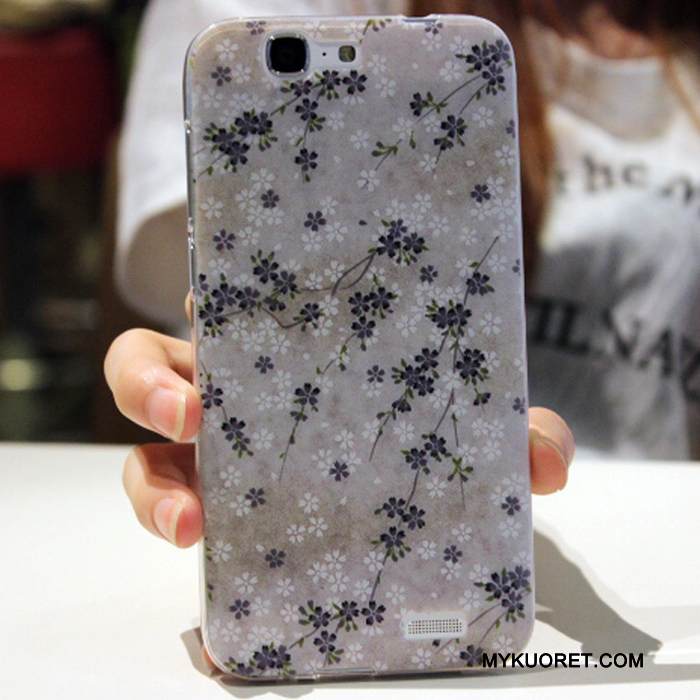 Kuori Huawei Ascend G7 Pehmeä Neste Murtumaton Puhelimen Kuoret, Kotelo Huawei Ascend G7 Monivärinen