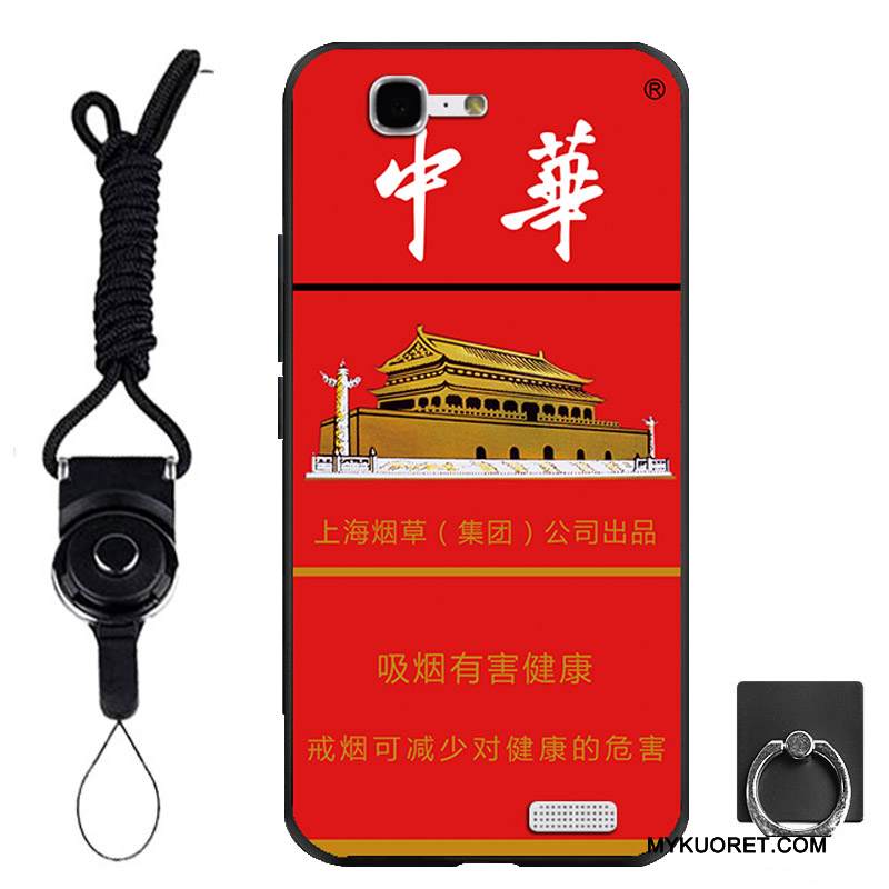 Kuori Huawei Ascend G7 Pehmeä Neste Musta Rengas, Kotelo Huawei Ascend G7 Suojaus Ripustettavat Koristeet Puhelimen Kuoret