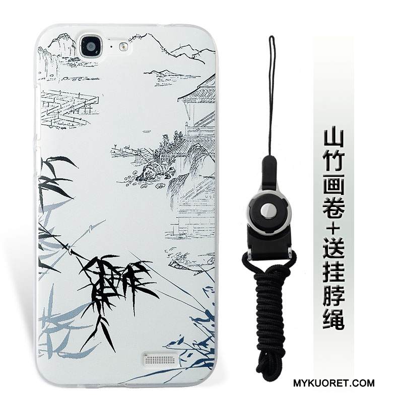 Kuori Huawei Ascend G7 Pehmeä Neste Ripustettavat Koristeet Murtumaton, Kotelo Huawei Ascend G7 Silikoni Musta Puhelimen Kuoret