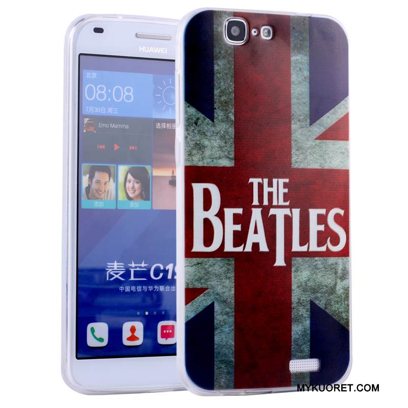 Kuori Huawei Ascend G7 Sarjakuva Jauhe Puhelimen Kuoret, Kotelo Huawei Ascend G7 Laukut Murtumaton