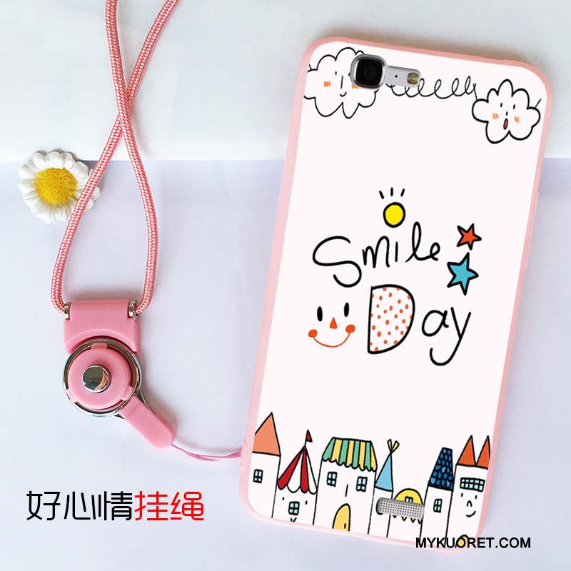 Kuori Huawei Ascend G7 Silikoni Murtumaton Puhelimen Kuoret, Kotelo Huawei Ascend G7 Tuki Jauhe Rengas