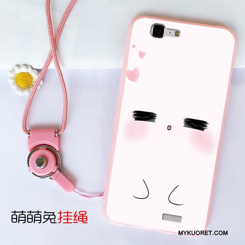 Kuori Huawei Ascend G7 Silikoni Murtumaton Puhelimen Kuoret, Kotelo Huawei Ascend G7 Tuki Jauhe Rengas