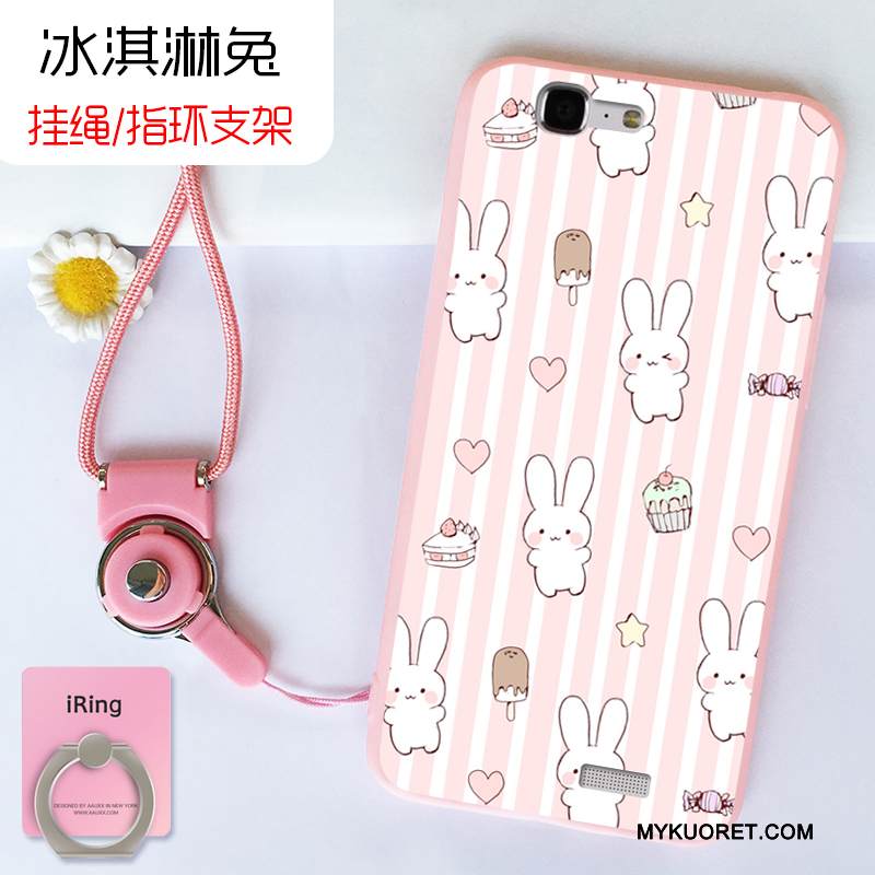 Kuori Huawei Ascend G7 Silikoni Murtumaton Puhelimen Kuoret, Kotelo Huawei Ascend G7 Tuki Jauhe Rengas