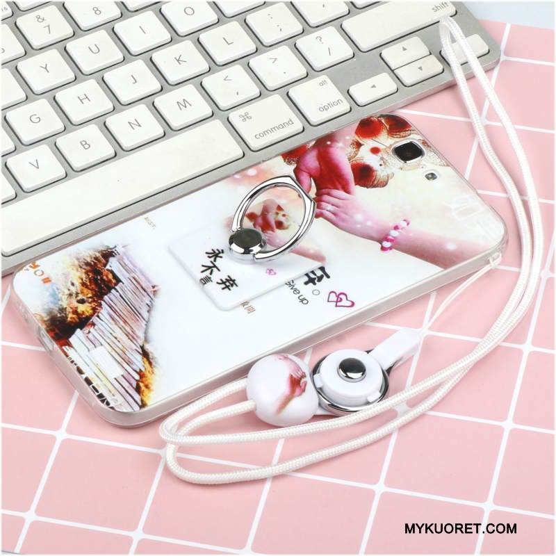 Kuori Huawei Ascend G7 Silikoni Murtumaton Trendi, Kotelo Huawei Ascend G7 Suojaus Ripustettavat Koristeet Puhelimen Kuoret