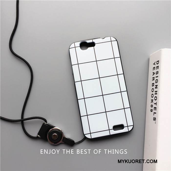 Kuori Huawei Ascend G7 Silikoni Musta Ripustettavat Koristeet, Kotelo Huawei Ascend G7 Sarjakuva Trendi Puhelimen Kuoret