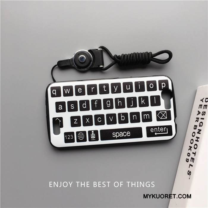 Kuori Huawei Ascend G7 Silikoni Musta Ripustettavat Koristeet, Kotelo Huawei Ascend G7 Sarjakuva Trendi Puhelimen Kuoret