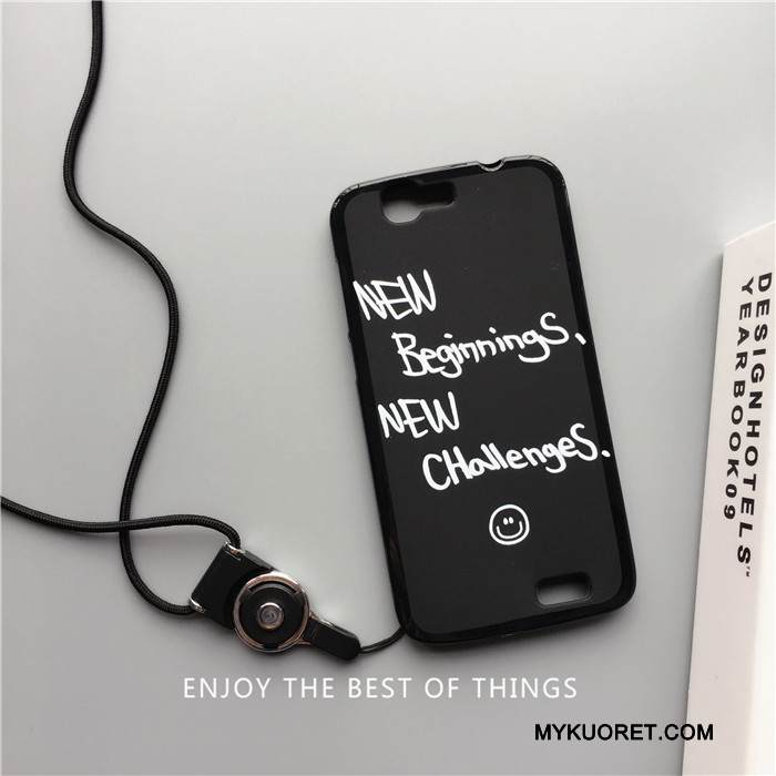 Kuori Huawei Ascend G7 Silikoni Musta Ripustettavat Koristeet, Kotelo Huawei Ascend G7 Sarjakuva Trendi Puhelimen Kuoret