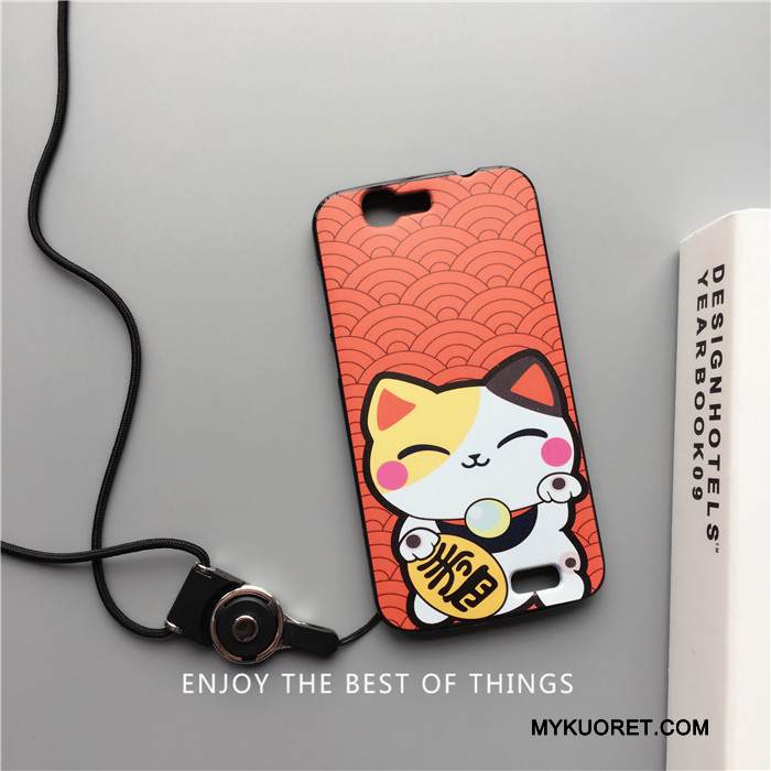 Kuori Huawei Ascend G7 Silikoni Musta Ripustettavat Koristeet, Kotelo Huawei Ascend G7 Sarjakuva Trendi Puhelimen Kuoret